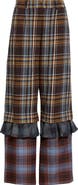 Collina Strada Geranium Triple Plaid Trousers