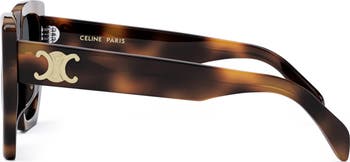 Triomphe 55mm Butterfly Sunglasses