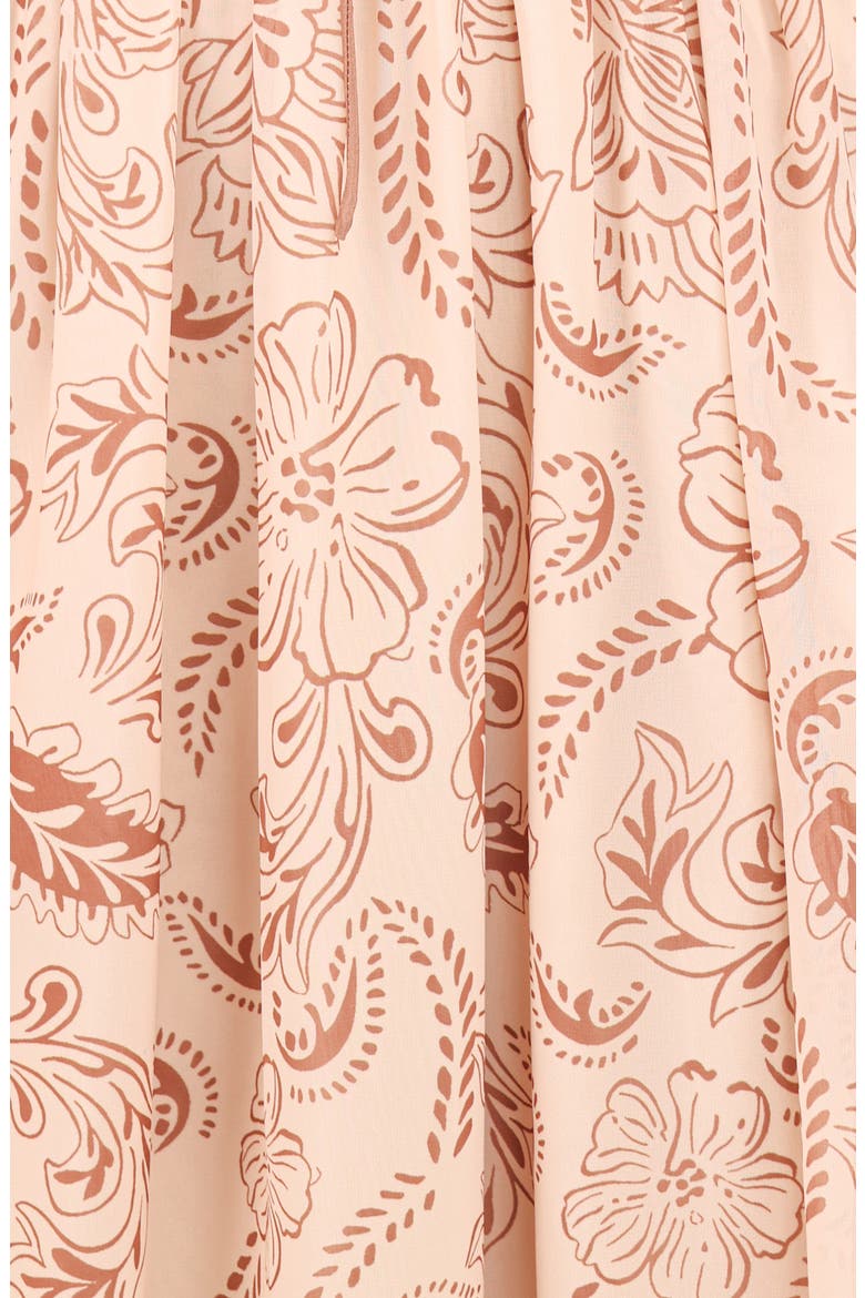 Safira Paisley Floral Maxi Dress, Alternate, color, BROWN PAISLEY