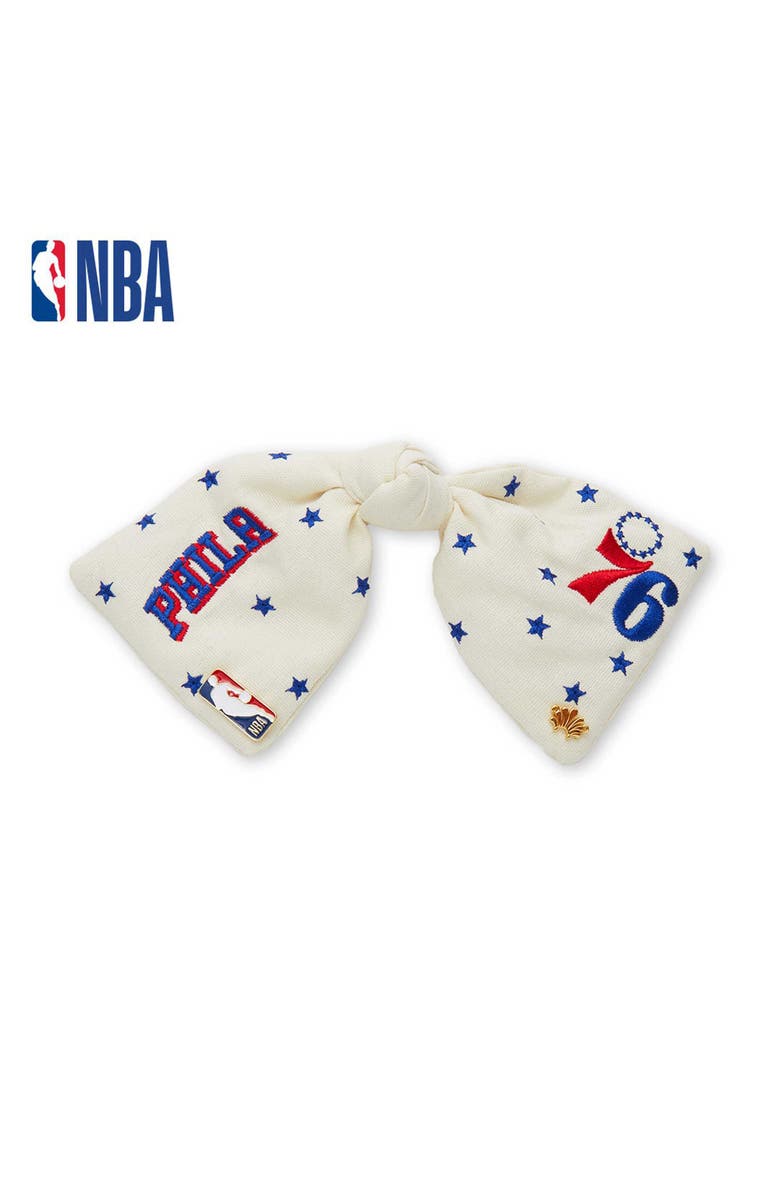 Lele Sadoughi NBA Philadelphia 76ers Bow Barrette, Main, color,