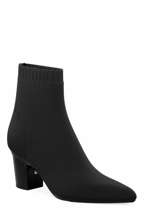Pashion Footwear The Bootie 3" Block Heel in Coal Knit  product