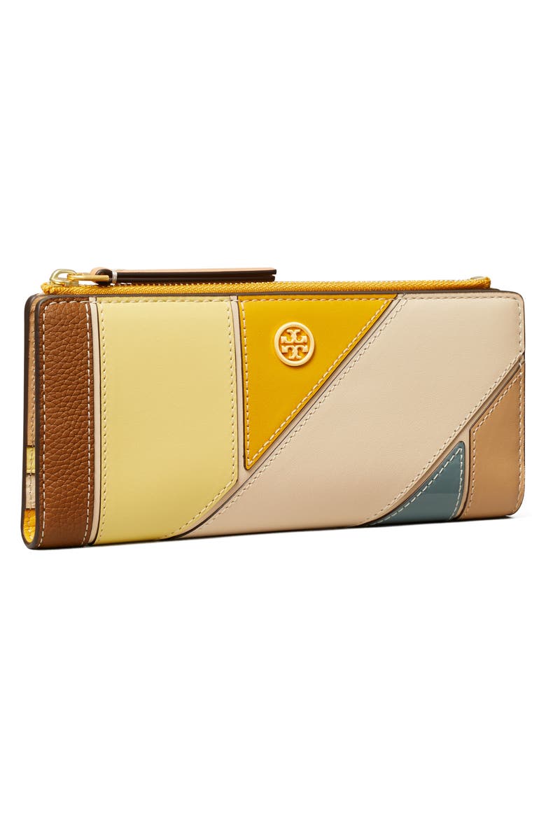 Robinson Patchwork Slim Top Zip Wallet, Alternate, color, NEW CREAM