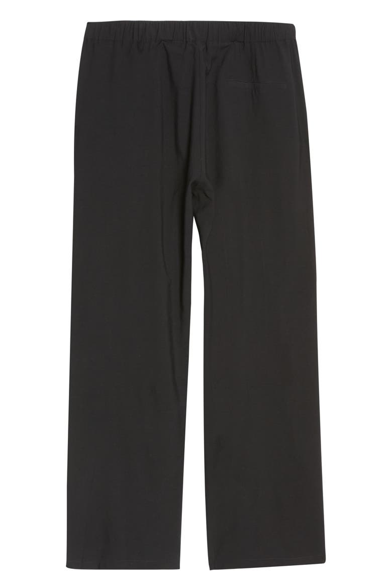 High Waist Wide Leg Pants, Alternate, color, BLACK