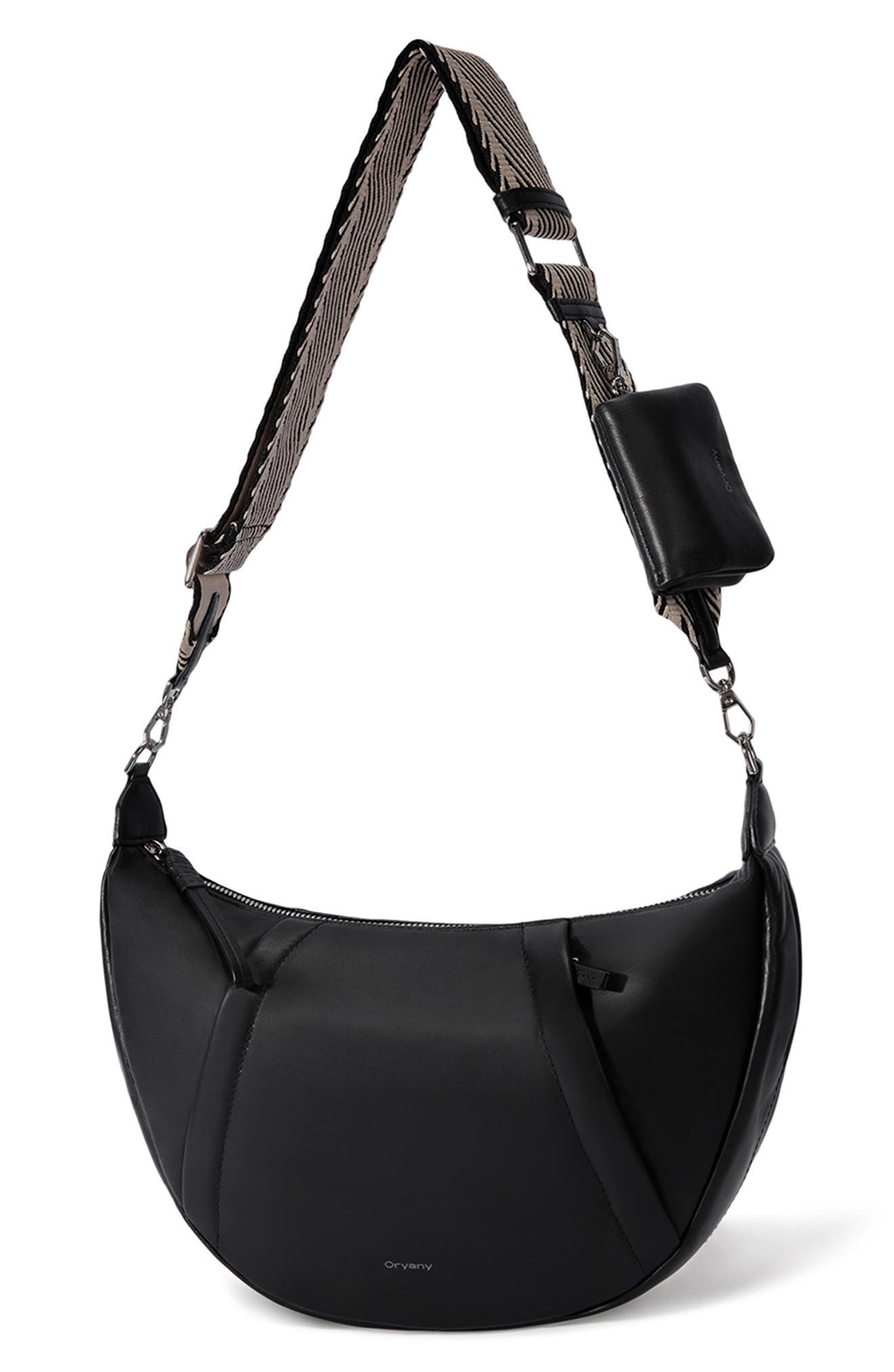 Oryany Leather Crossbody Bag, Alternate, color, Black