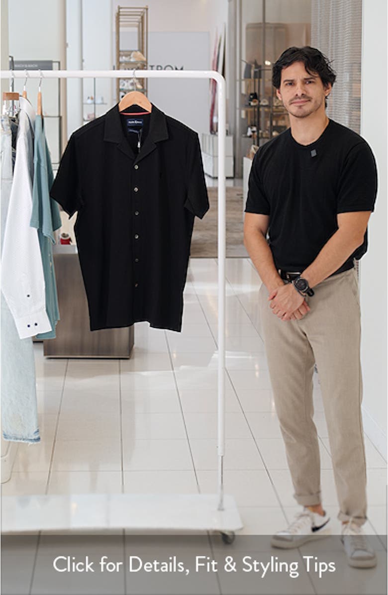 Jayme Rib Knit Camp Shirt, sales video thumbnail