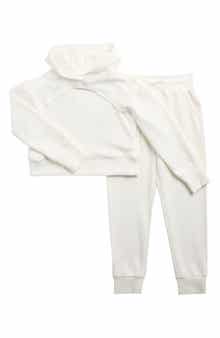 90 DEGREE BY REFLEX Kids' Scuba Crop Hoodie & Joggers Set