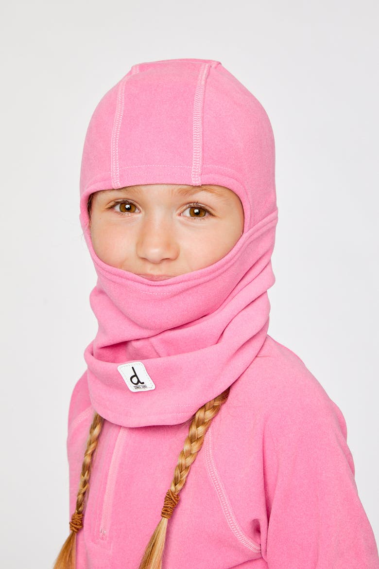 Brushed Jersey Reflective Safety Patch Balaclava, Alternate, color, Pink