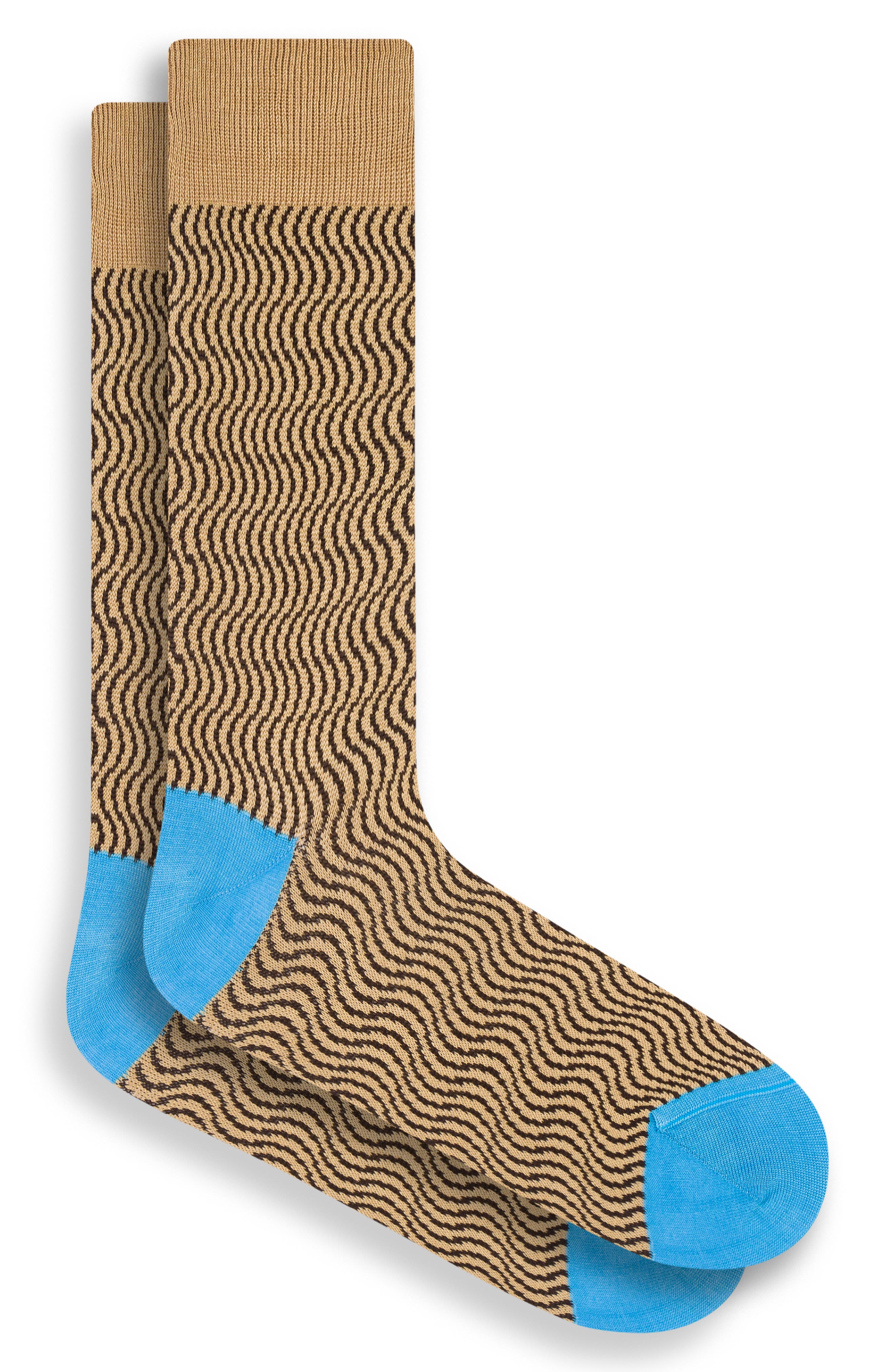 Bugatchi Wave Pattern Dress Socks (Men) | Nordstromrack