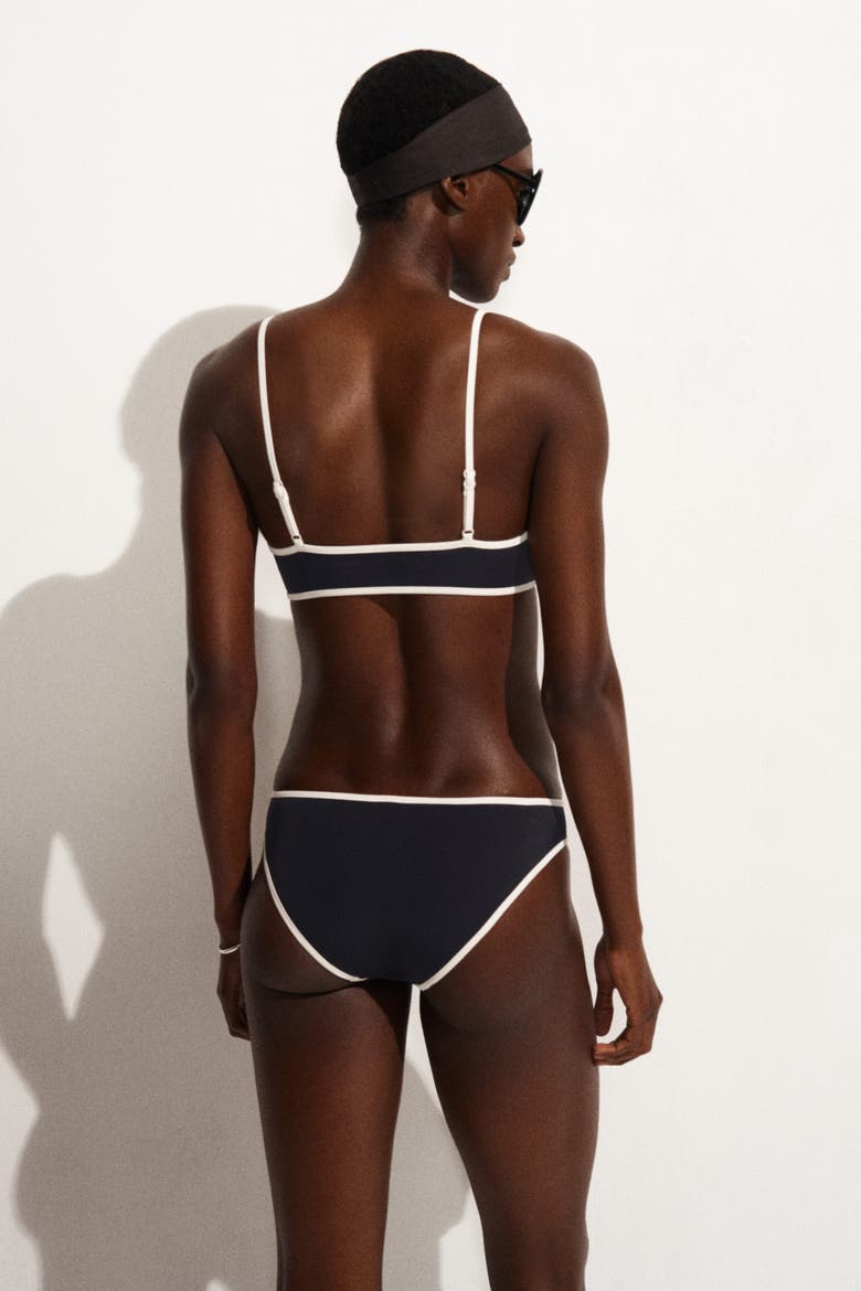 Contrast-trimmed Bikini Briefs, Alternate, color, NAVY / WHITE