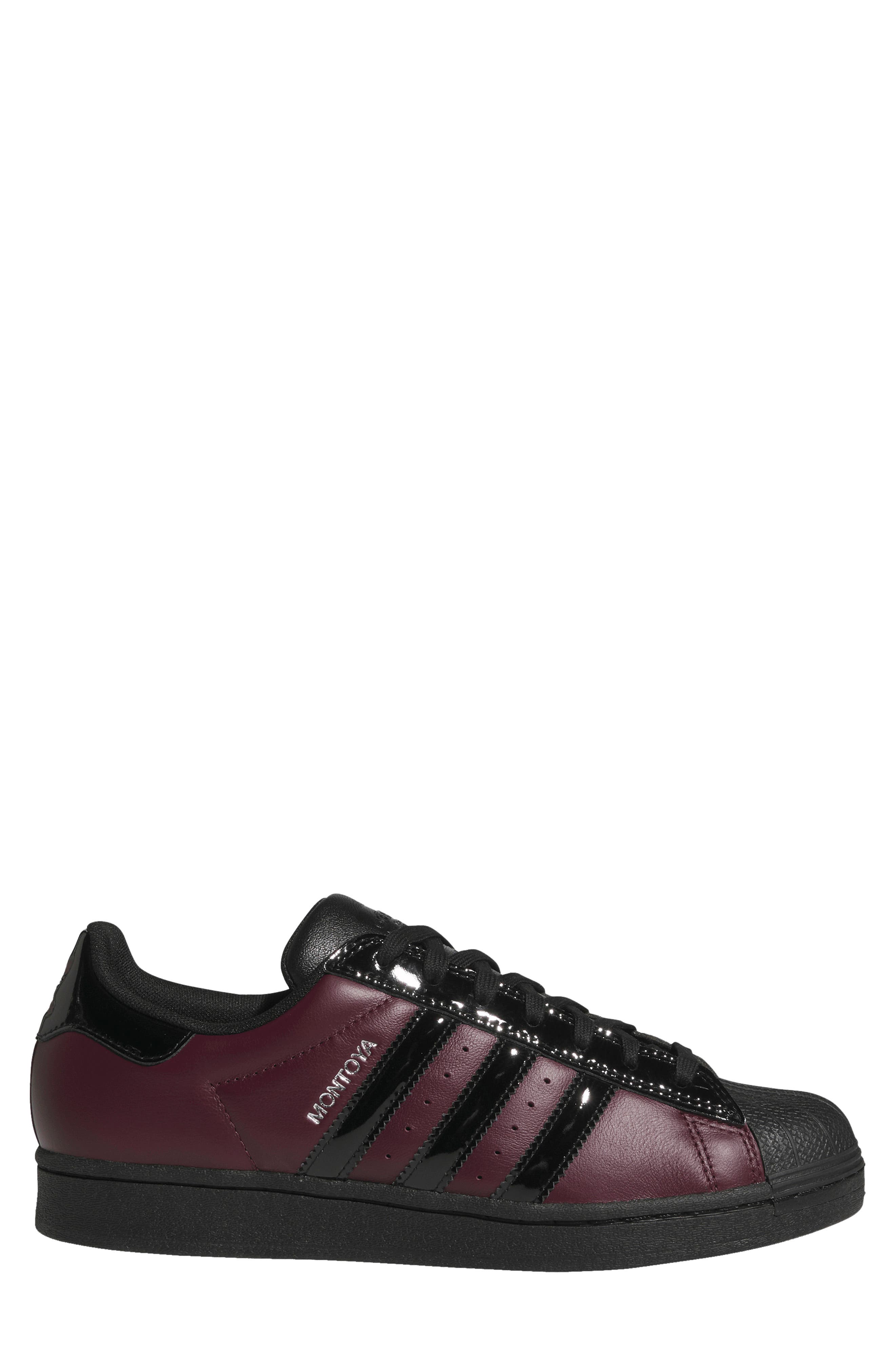 Superstar X Marcos Leather Sneaker, Alternate, color, MAROON