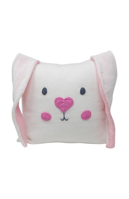 Melange Collection Bunny Throw  Pillow In White