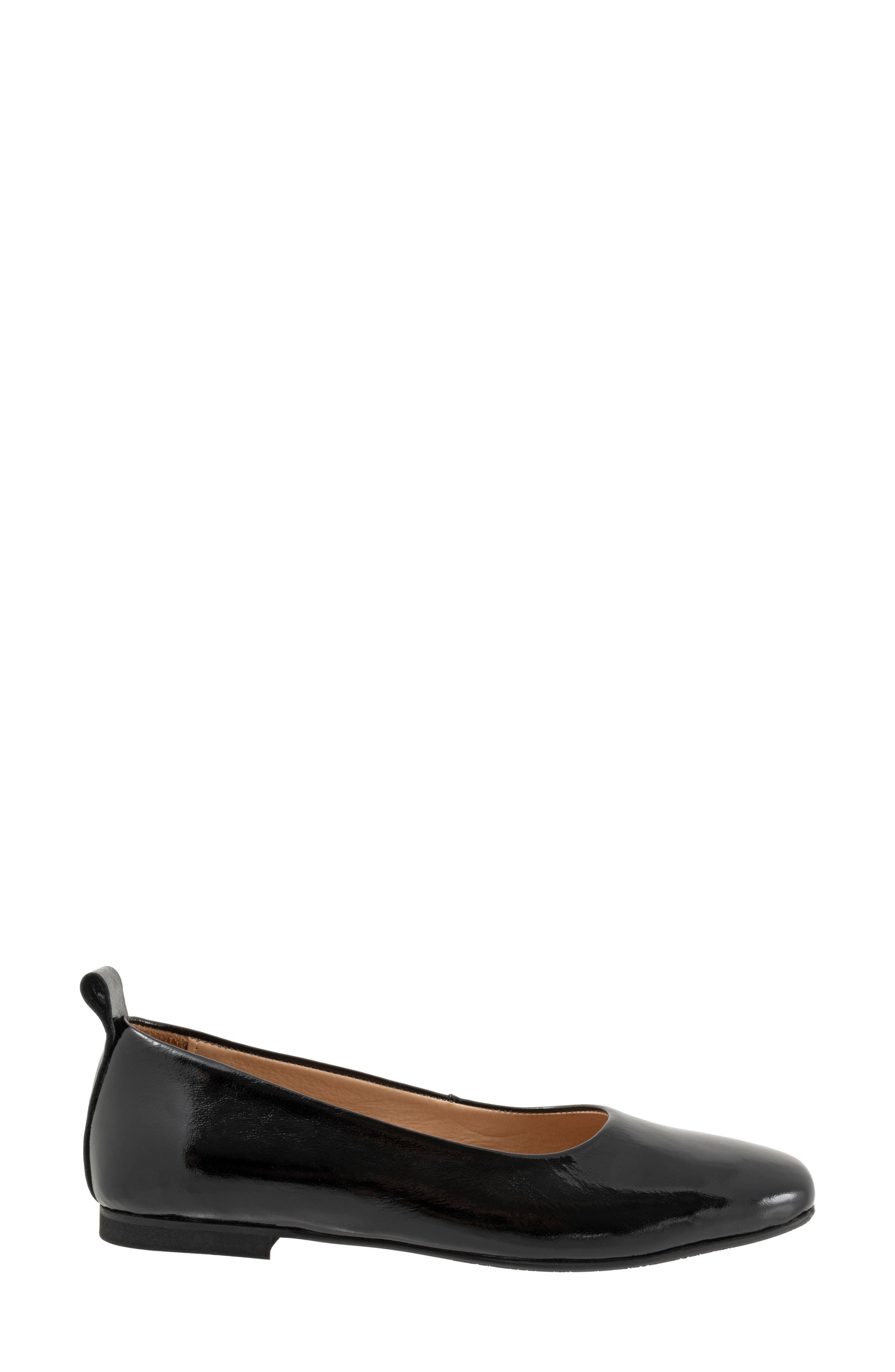 Bueno Elizabeth Flat, Alternate, color, Black Patent