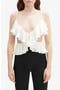 Ilara Ruffle Pleated Cutout Camisole