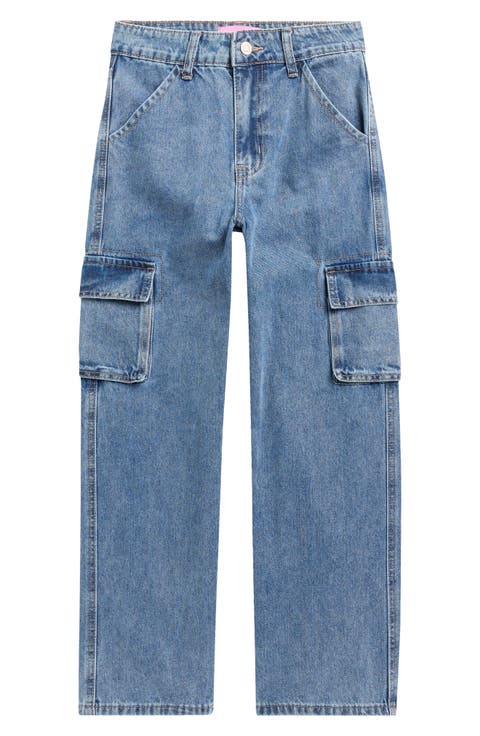 Kids' Wide Leg Cargo Pants (Big Kid)