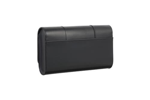 Perrin Paris L'eiffel Classic Clutch In Black Ruthenium
