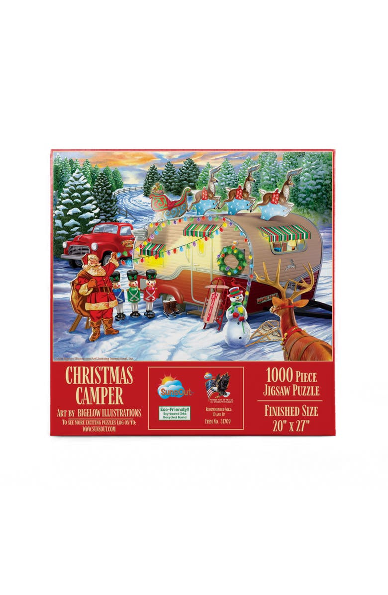 Sunsout Christmas Campers 1000 piece Jigsaw Puzzle for Adults, Alternate, color, Multicolor