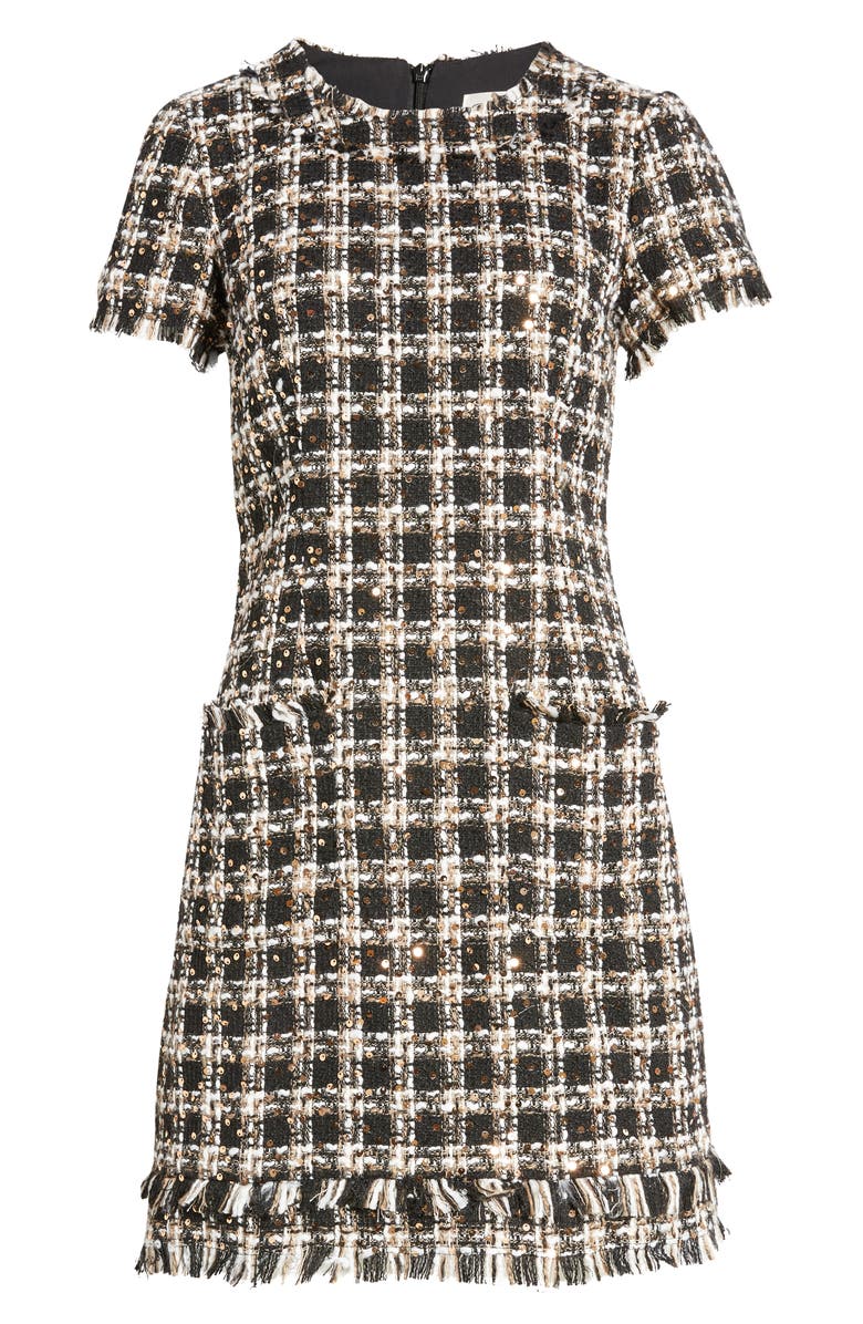 Eliza J Sequin Bouclé Dress, Alternate, color,