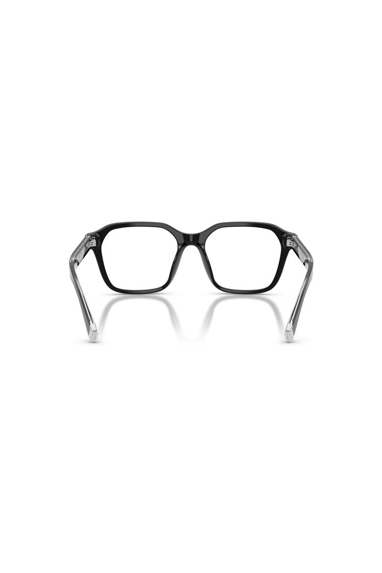 53mm Rectangle optical glasses, Alternate, color, Black