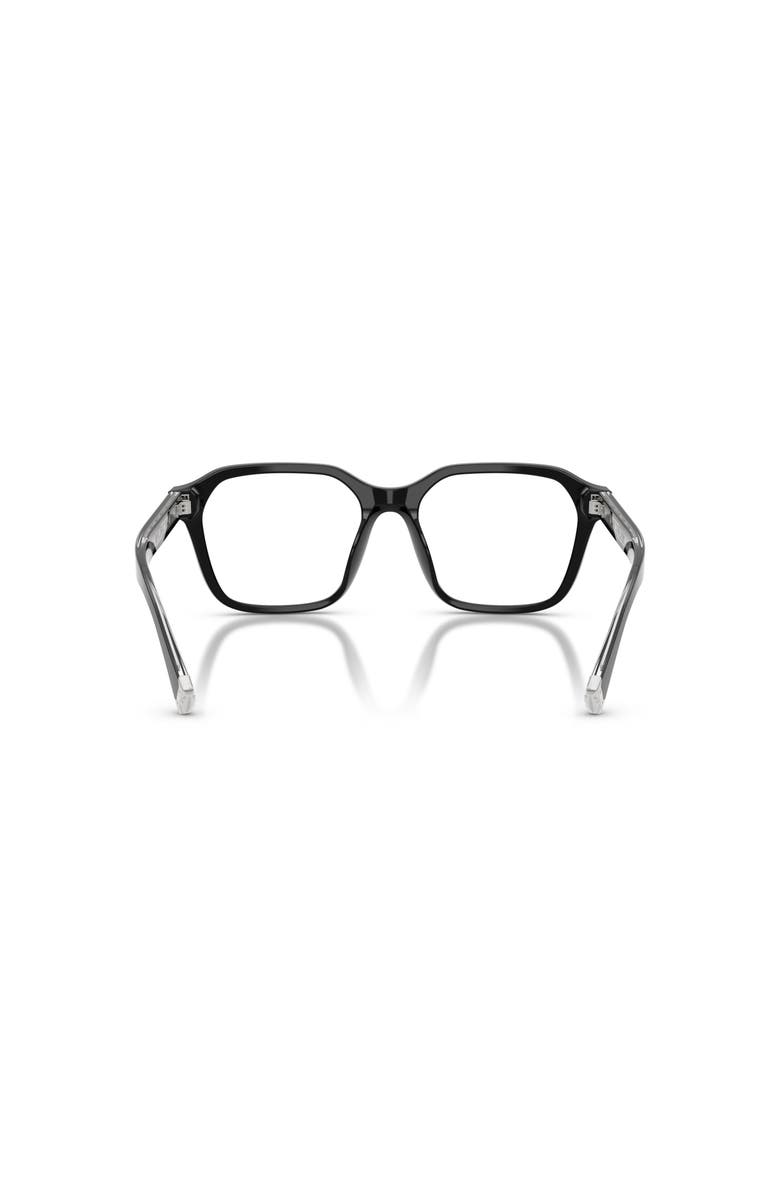 Brunello Cucinelli 53mm Rectangle optical glasses, Alternate, color, Black