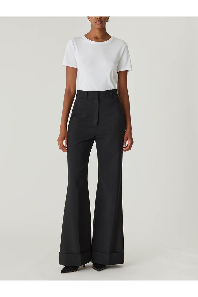 Refined Suiting Wide Leg Trouser, Main, color, BLACK