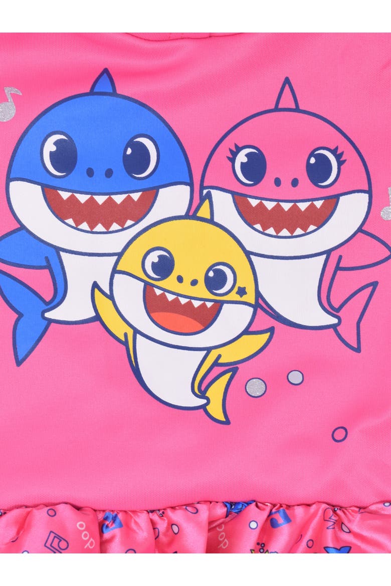 Baby Shark Hooded Tutu Dress, Alternate, color, Mommy Shark Pink