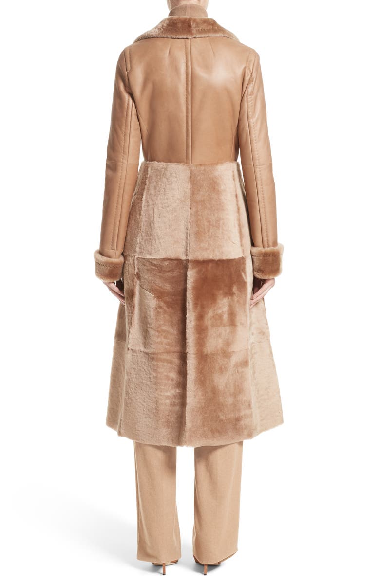 Max Mara Rimini Genuine Shearling Coat, Alternate, color, 
