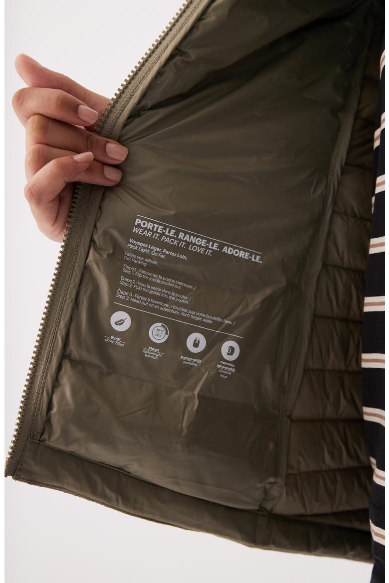 Emy Packable Hooded Puffer Jacket, Alternate, color, HAZEL