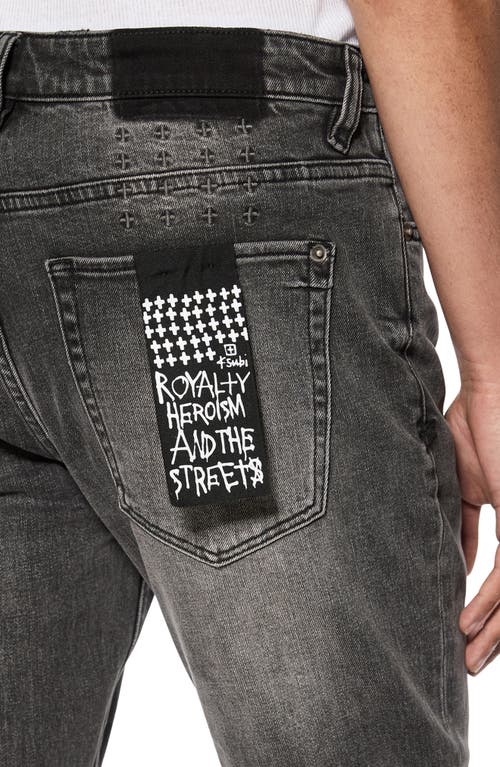 KSUBI KSUBI VAN WINKLE ELECTRIC CHAMBER RIPPED ZIP HEM SKINNY JEANS