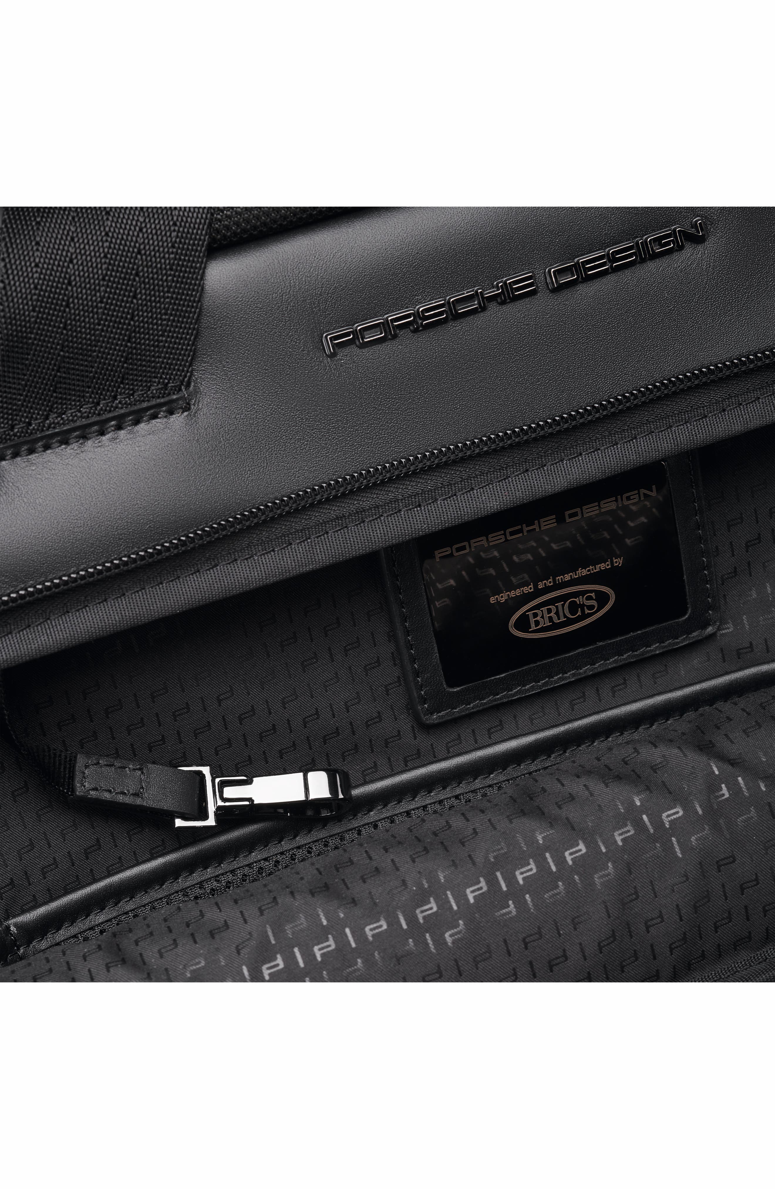 Porsche Design Roadster Nylon & Leather Briefcase, Alternate, color, 