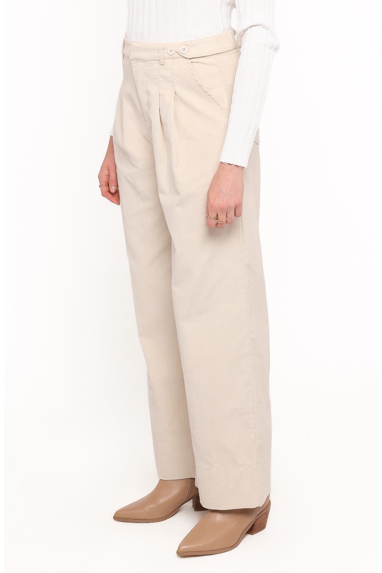 Faelan Wide Leg Corduroy Pants, Alternate, color, BEIGE