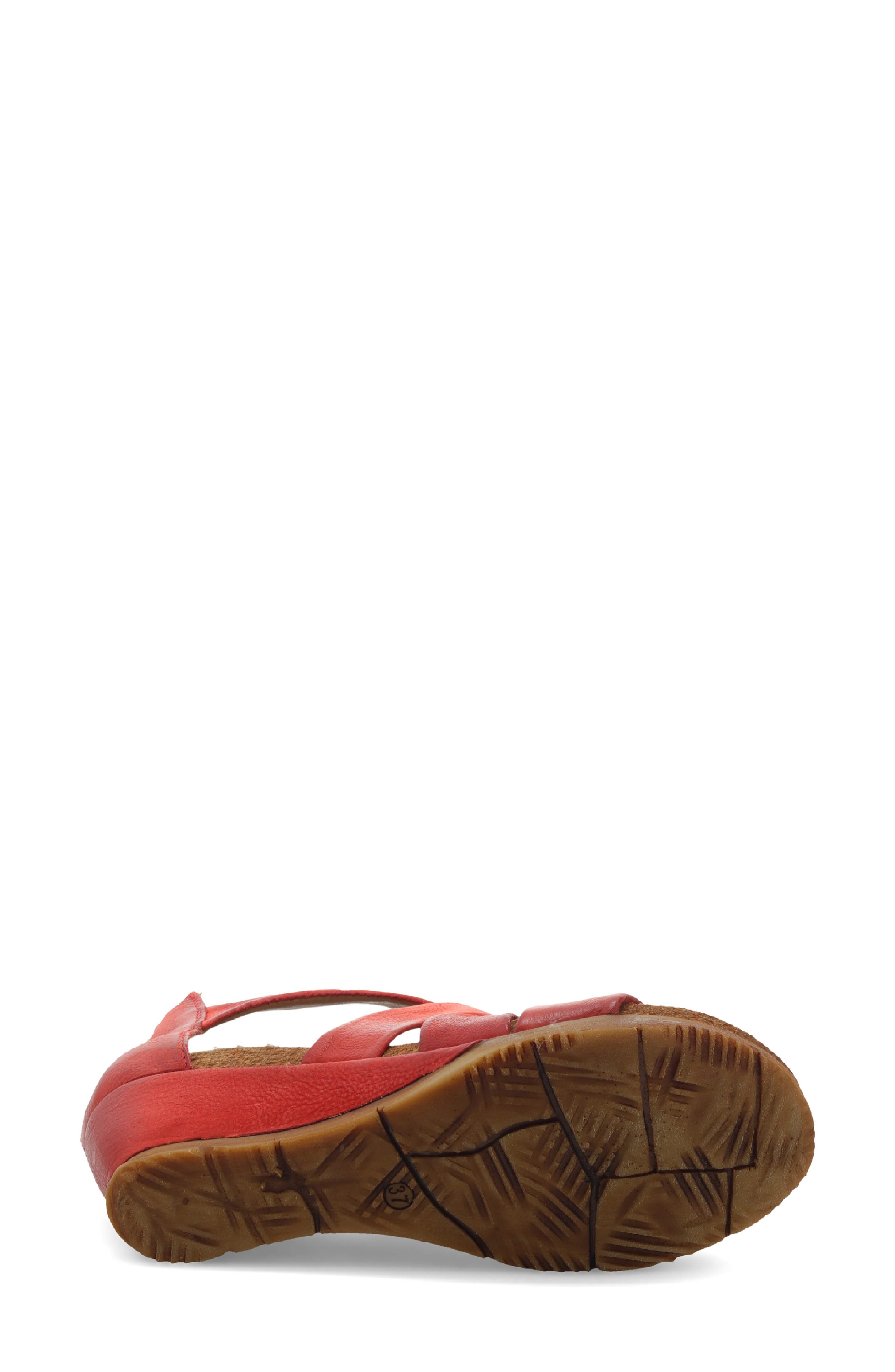 Mika Strappy Sandal, Alternate, color, TOMATO LEATHER