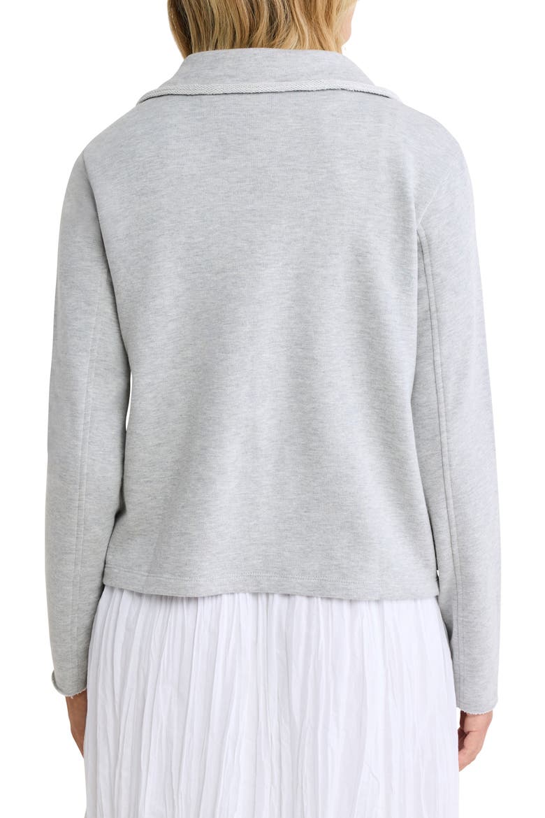 Cotton Blend French Terry Jacket, Alternate, color, HEATHER GREY