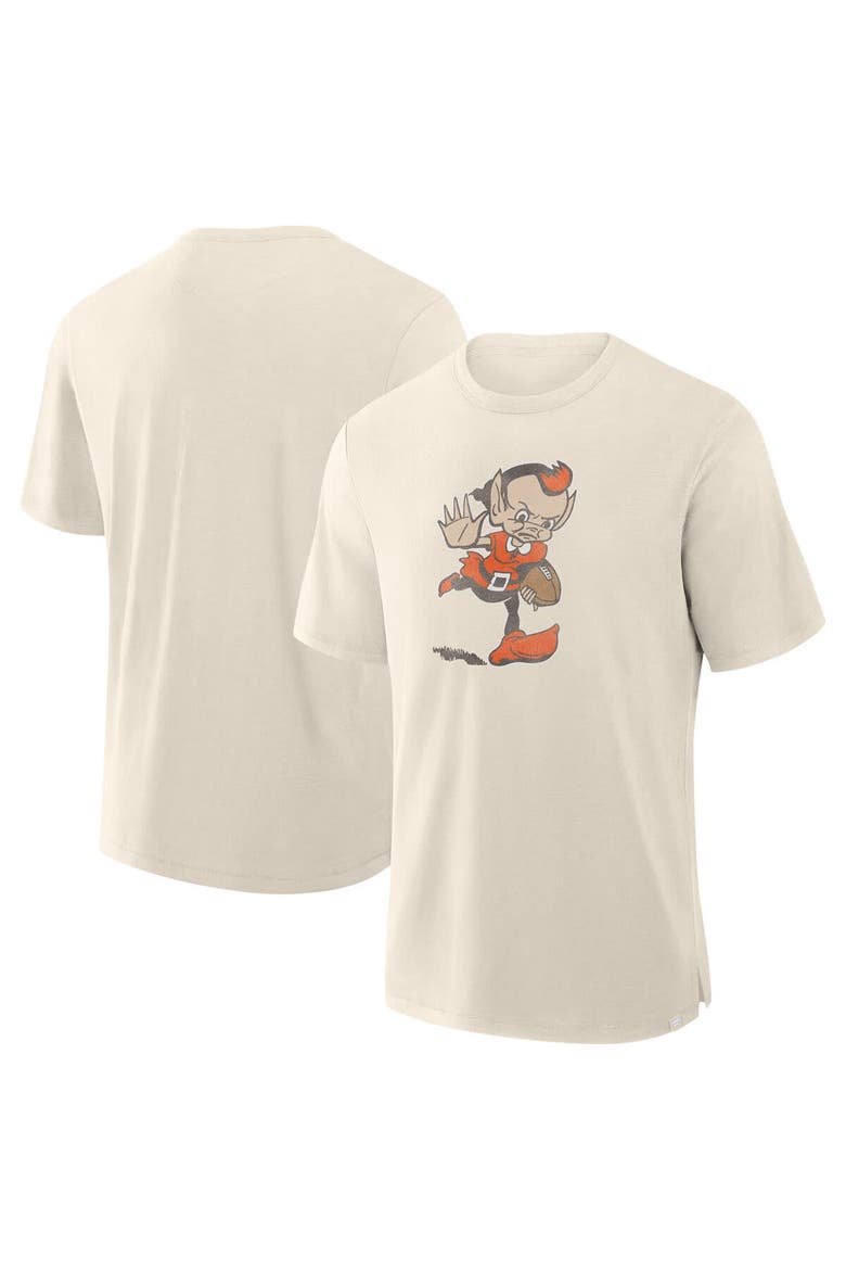 Men's Fanatics  Cream Cleveland Browns Slub T-Shirt, Main, color, Cream