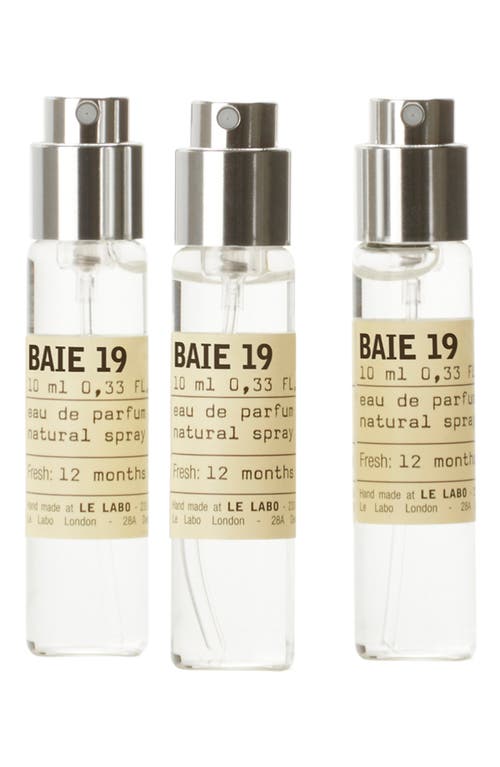 Le Labo Baie 19 Eau de Parfum Travel Tube Refill Trio  product