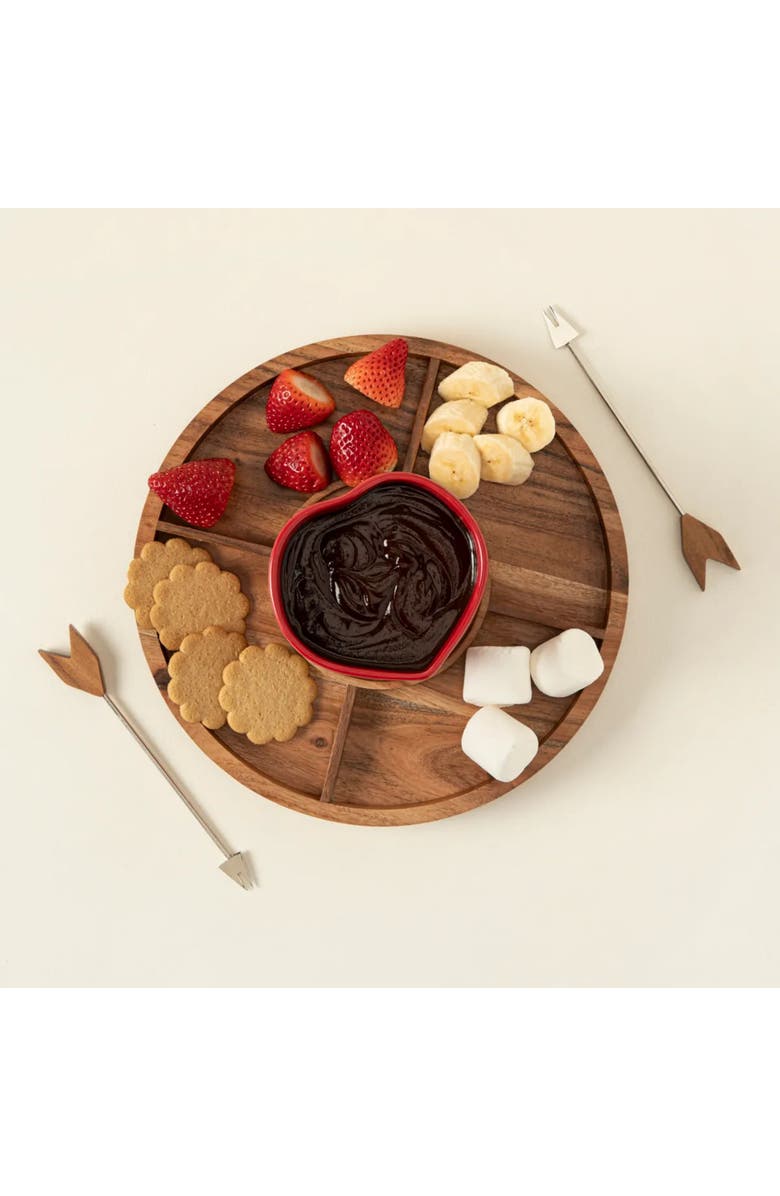 Uncommon Goods Date Night Fondue Set, Alternate, color, Red