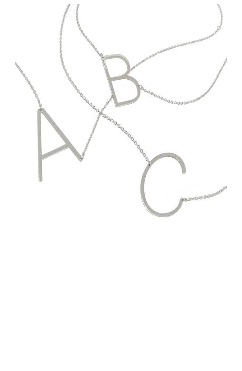 SAVVY CIE JEWELS Large Initial Necklace, Alternate, color, 