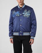 PHILIPP PLEIN Satin Bomber Plein Dragon Stones Men