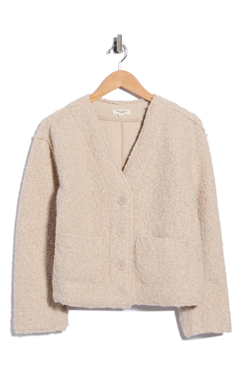 Bouclé Jacket, Main, color, CREAM