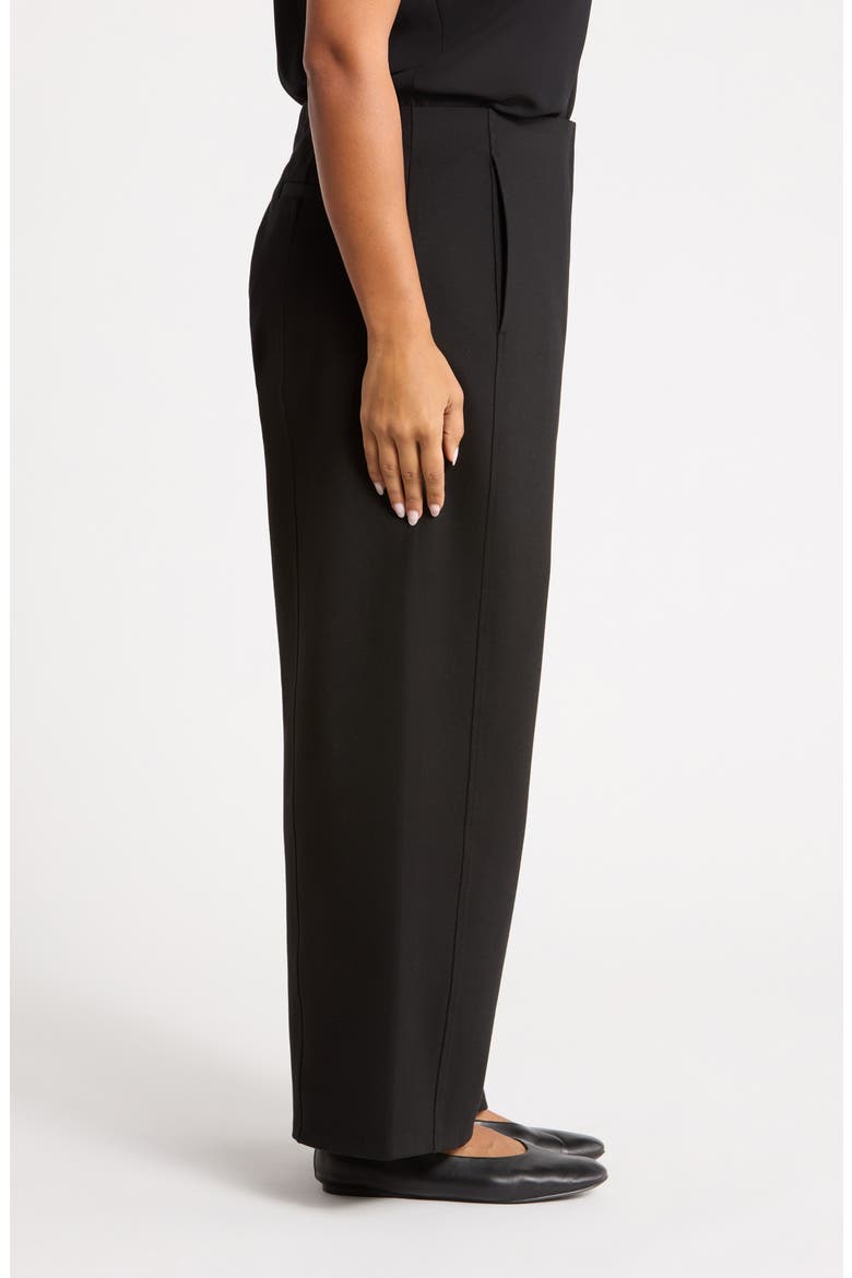 Roomy Wide Leg Ankle Pants, Alternate, color, BLACK