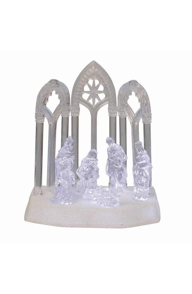 Transpac Multicolor Light Up Musical Nativity Scene Acrylic Christmas Decor, Main, color, Mutlicolor