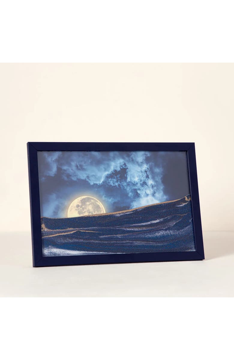 Uncommon Goods Harvest Moon Sand Art by Pitkin Stearns, Alternate, color, Midnight Blue