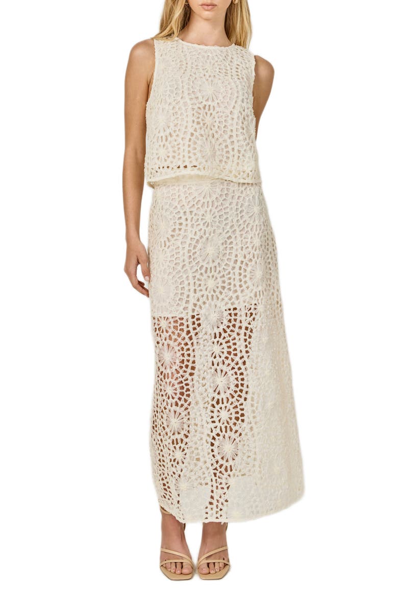 Texture Sleeveless Crop Top, Alternate, color, CREAM