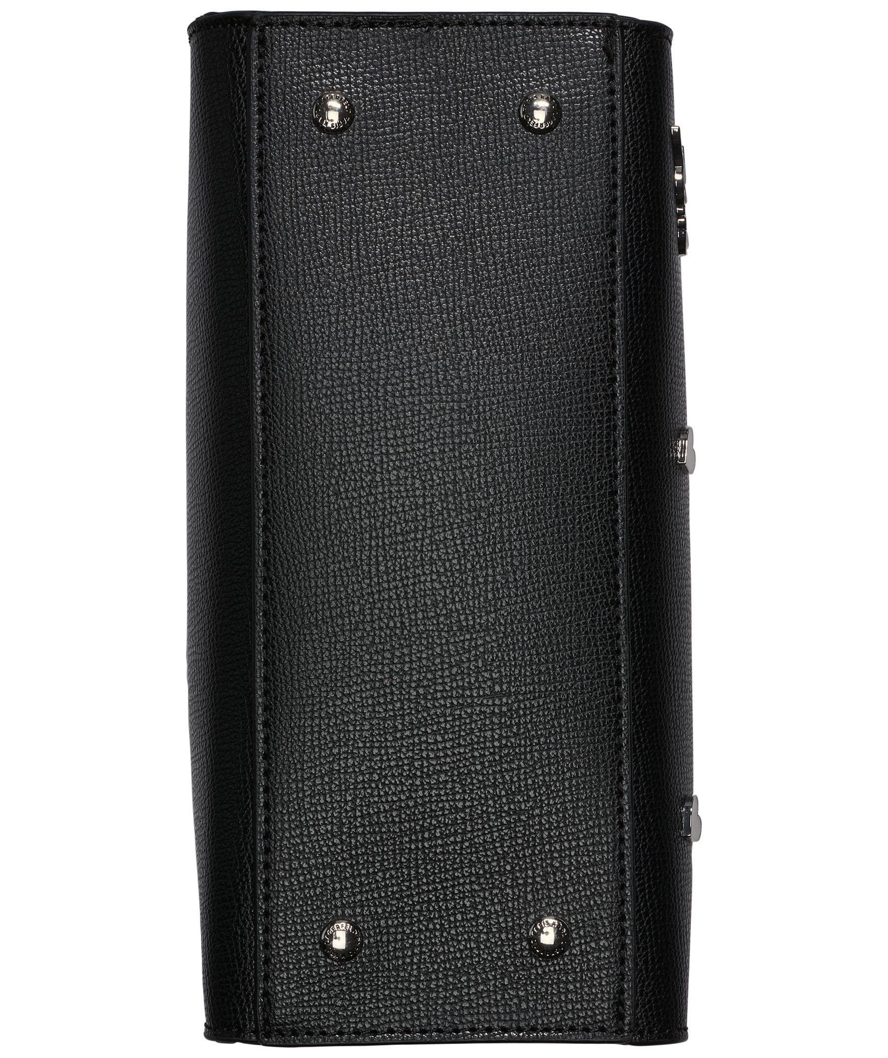 KARL LAGERFELD PARIS Maybelle Satchel, Alternate, color, Black Shimmer