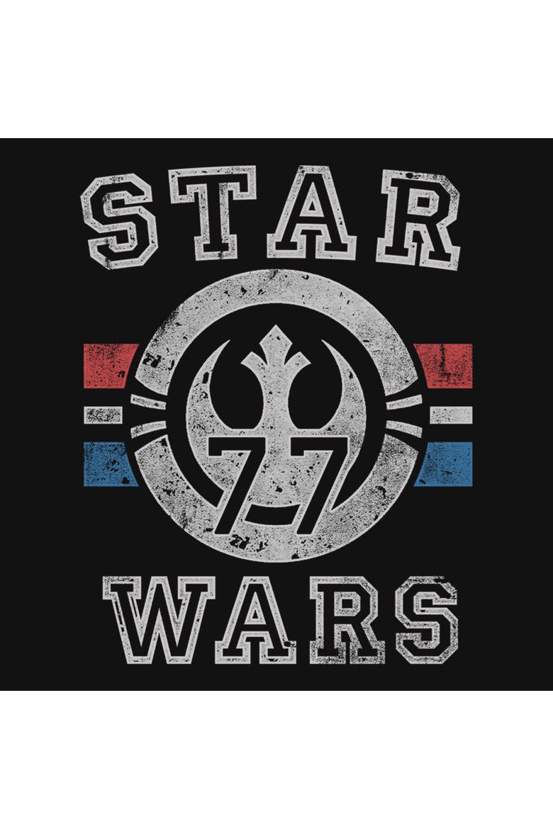 Girl's Star Wars Rebel Alliance 77  Graphic T-Shirt, Alternate, color, Black