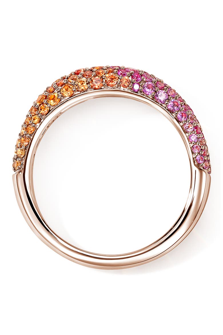 Artisan Series 18k Gold Sapphire Surf Ring, Alternate, color, GOLD
