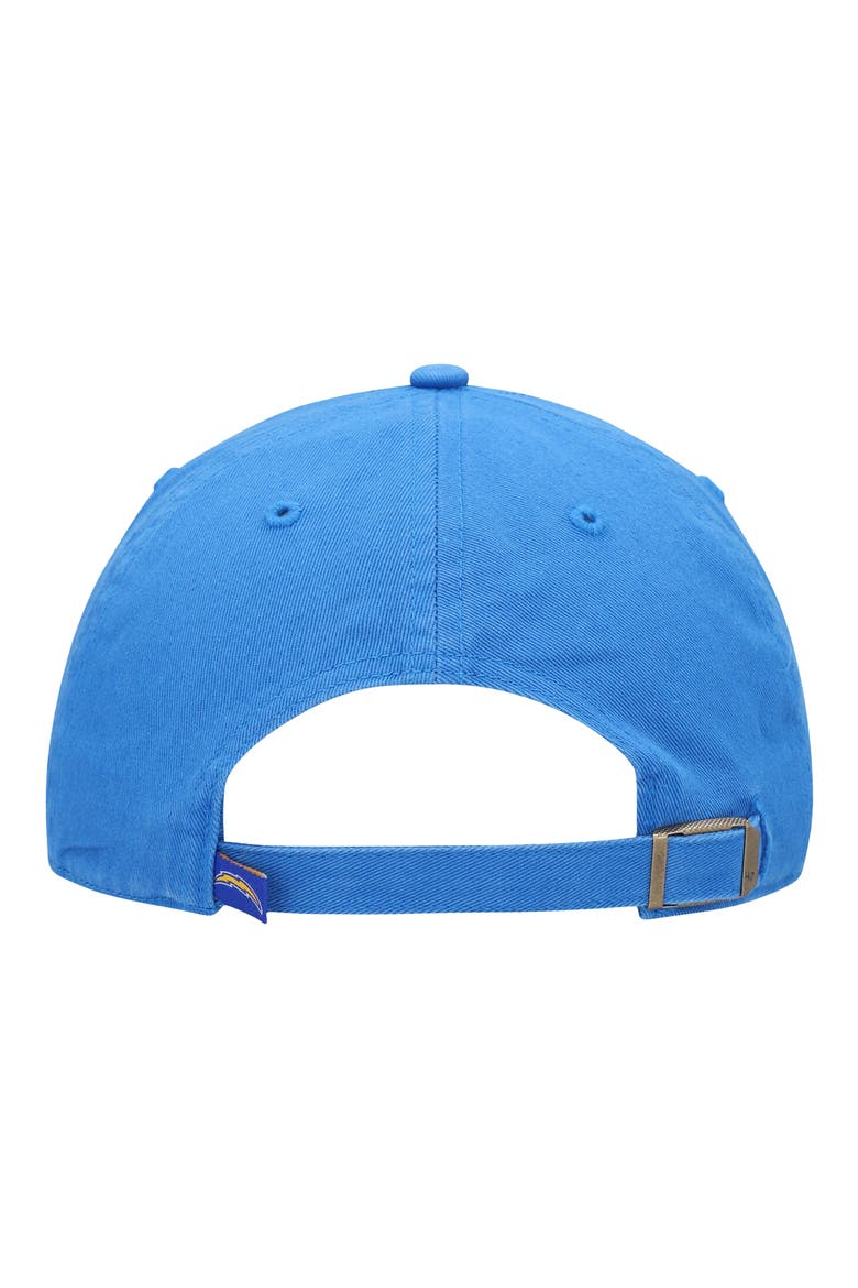 Men's '47 Powder Blue Los Angeles Chargers Clean Up Primary Logo Adjustable Hat, Alternate, color, POWDER BLUE