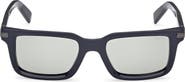 ZEGNA 53mm Rectangular Sunglasses