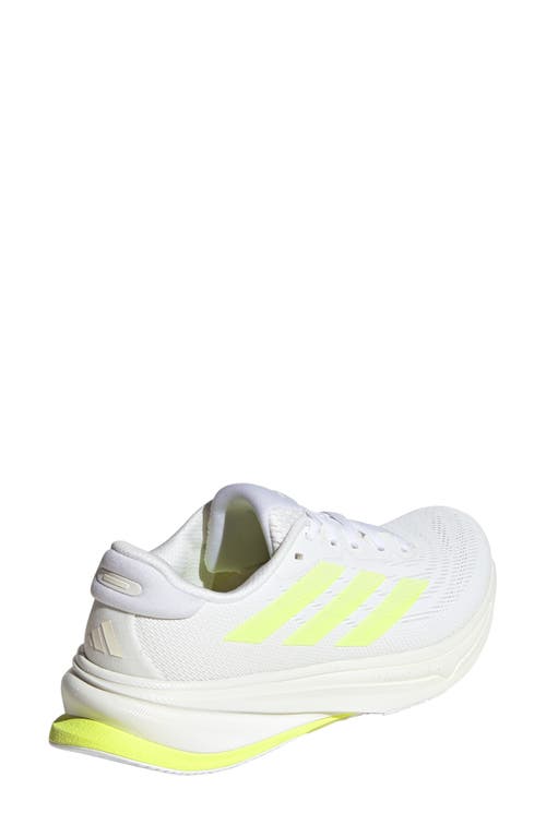 Adidas Originals Adidas Supernova Rise 2 Running Shoe In White/yellow/dash Grey