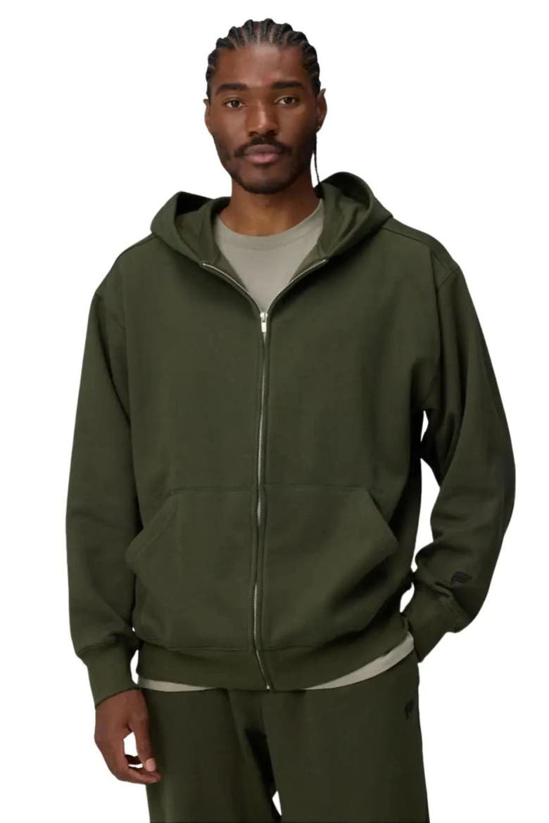 The Go-To Full Zip Hoodie, Main, color, Dark Olive