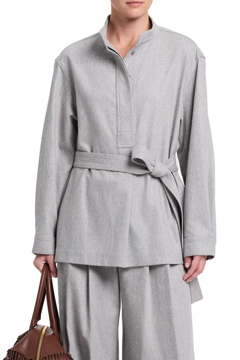 Tamzin Cotton Blazer, Main, color, LIGHT HEATHER GREY